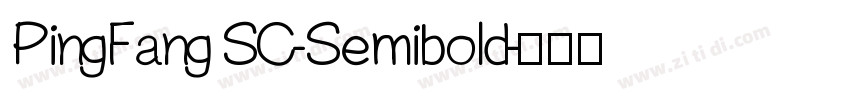 PingFang SC-Semibold字体转换